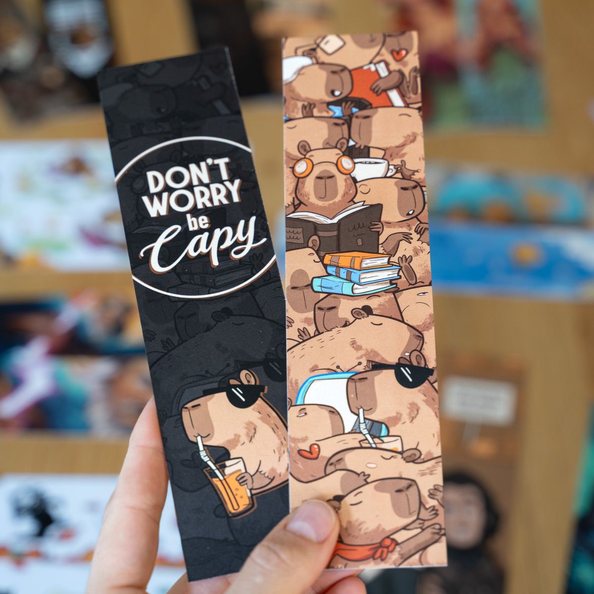 Zakładka kartonowa – Don`t worry be Capy - obrazek 2