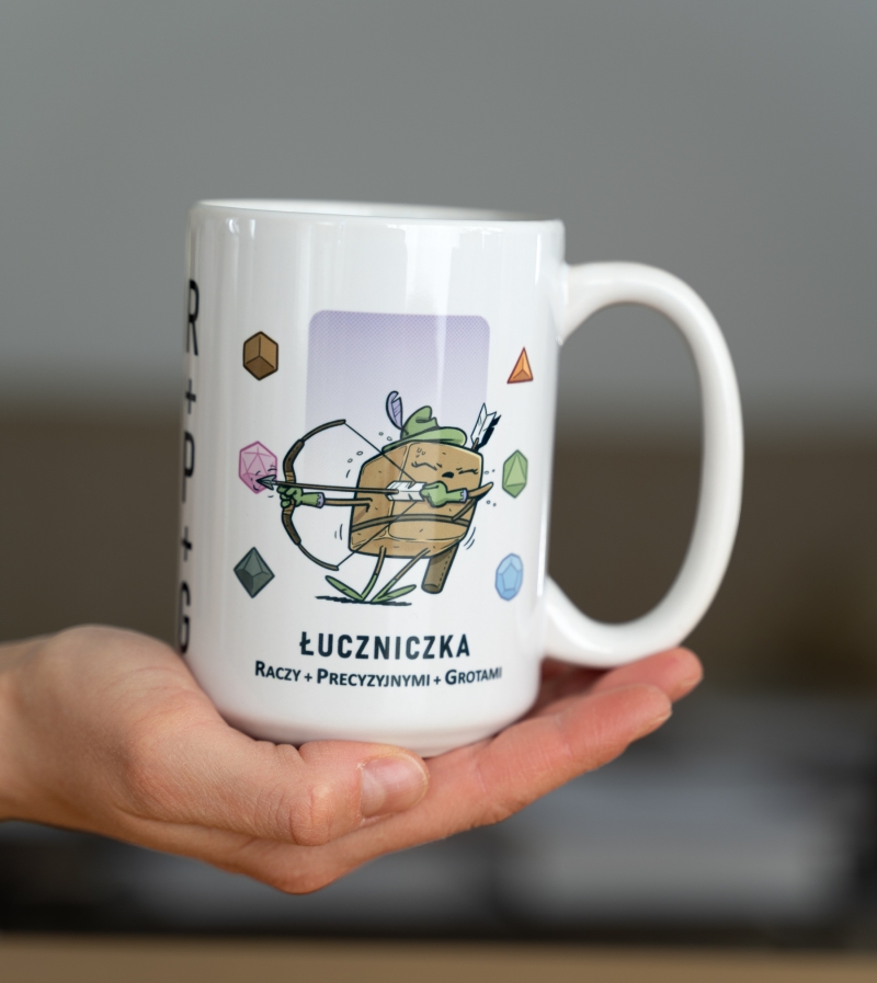 Kubek duży (440 ml) - RPG - Łuczniczka - obrazek 2