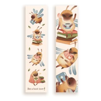 Zakładka kartonowa – Bee a book lover
