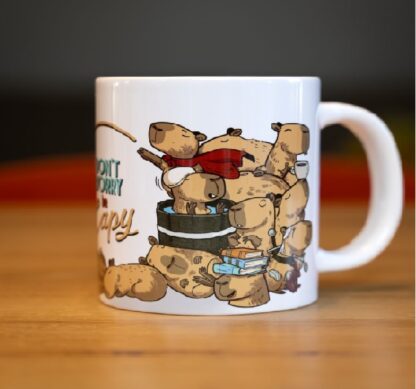 Giga Kubek (550 ml) - Don`t worry be Capy - obrazek 3