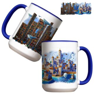 Kubek 440 ml - Kubek Książkowy (Roch Urbaniak) (granatowy)