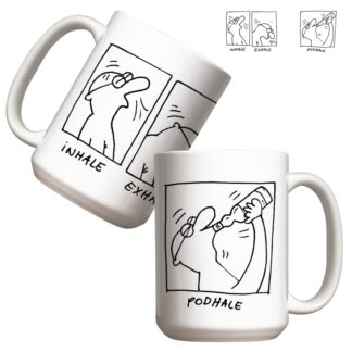 Kubek duży (440 ml) - WILQ Inhale, exhale, podhale