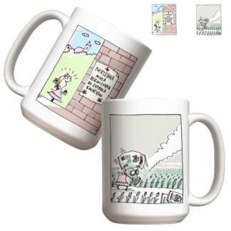 Kubek duży (440 ml) - WILQ Dziewczynka do sypania kwiatków