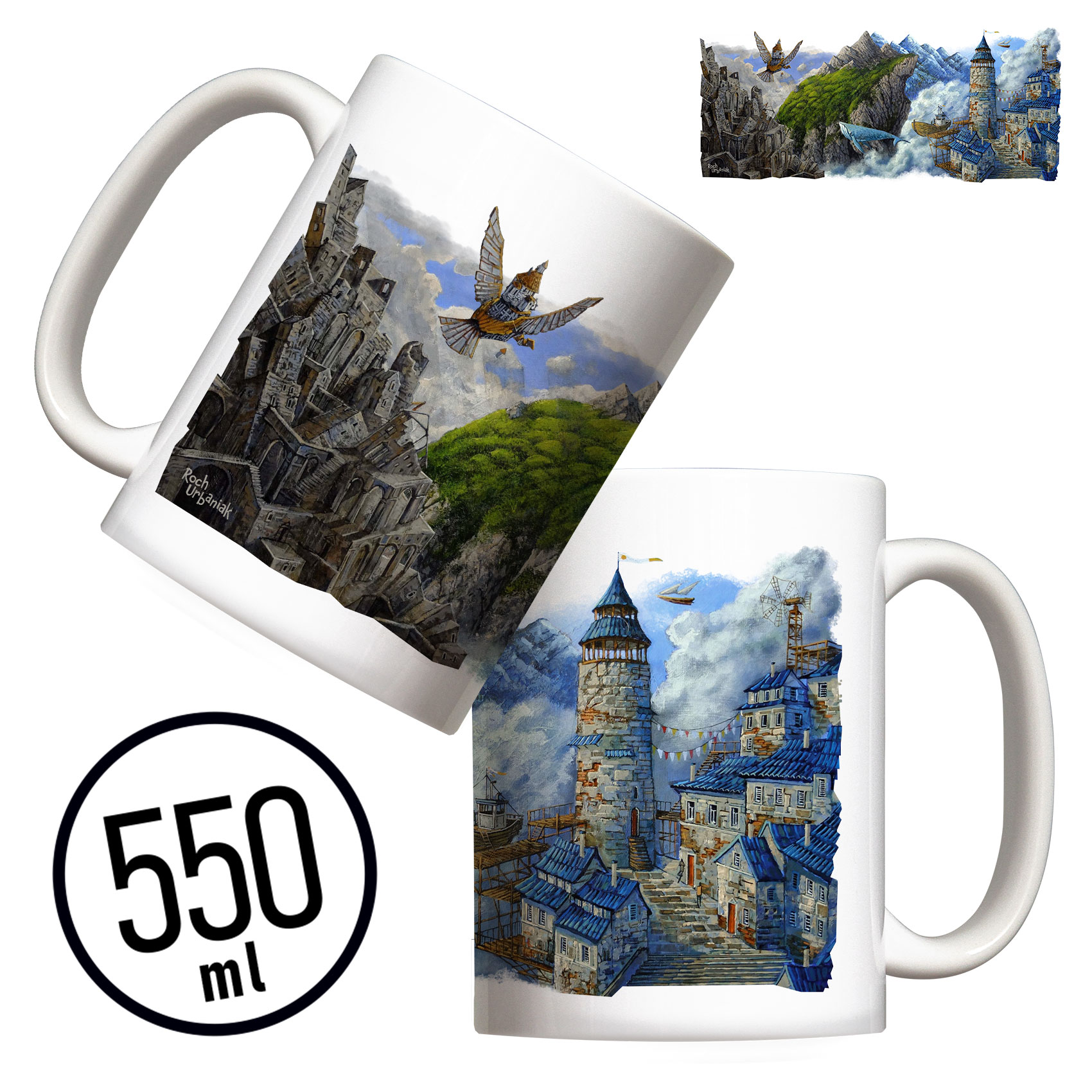 Kubek 550 ml - Kubek Pochmurny (Roch Urbaniak)