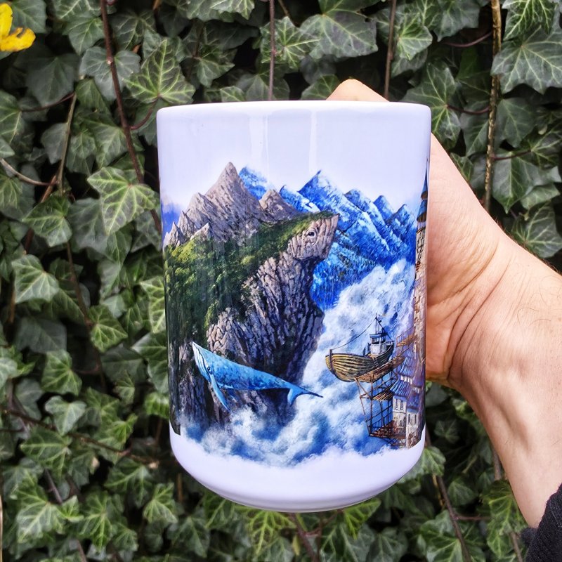 Kubek 440 ml - Kubek Pochmurny (Roch Urbaniak) - obrazek 3