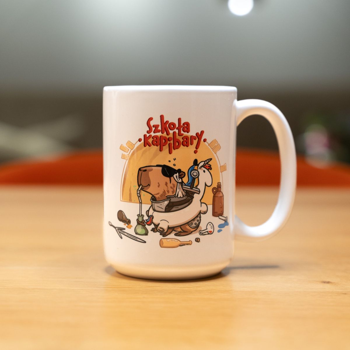 Kubek 440 ml - Szkoła Kapibary - obrazek 3