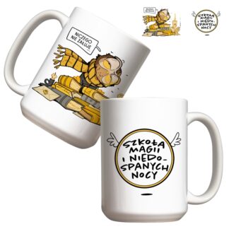 Kubek duży (440 ml) - Szkoła magii (żółty)