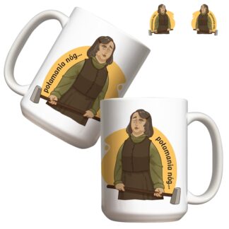 Kubek duży (440 ml) - Połamania nóg