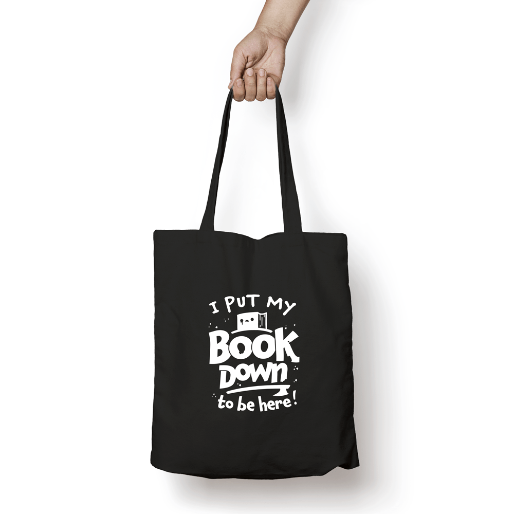 Torba bawełniana - I put my book down to be here