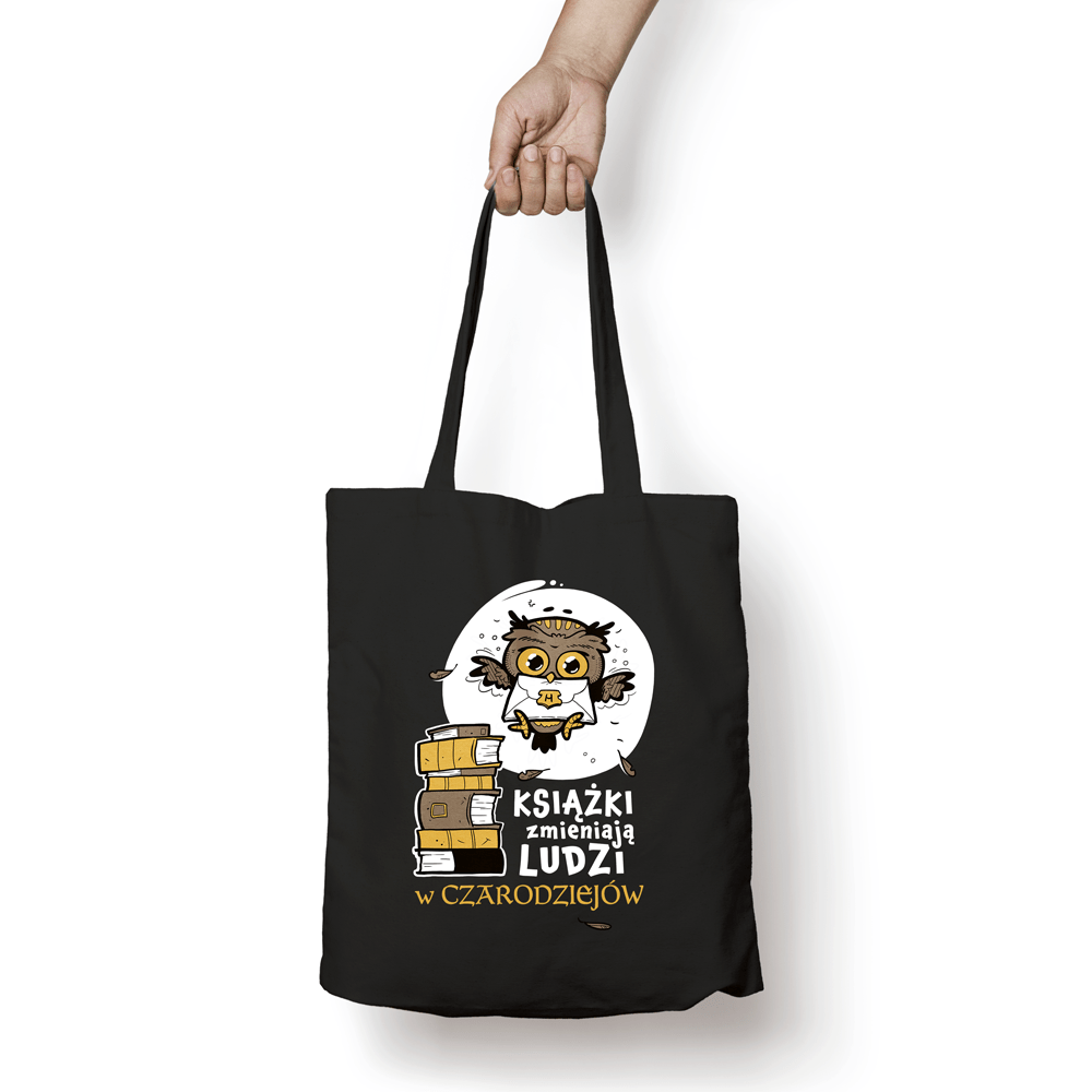 Torba bawełniana - Książki zmieniają w czarodziejów