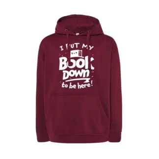 Bluza - I put my book down to be here (burgundowa)