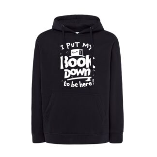 Bluza - I put my book down to be here (czarna)