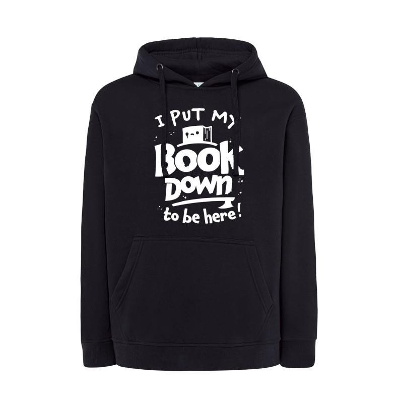 Bluza - I put my book down to be here (czarna)